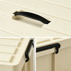 Large Capacity Thickened PP Waterproof Portable Storage <b>Box</b> Multifunctional Sturdy Organizer Bin Home Toy <b>Clothes</b> Storage 6-10L - Product Image 5