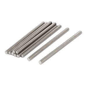 Outils de quincaillerie, fixations, goujons, tiges, barres filetées en acier inoxydable de haute précision, goujons Acme M5, boulons DIN975 DIN976, tiges filetées galvanisées - Product Image 2