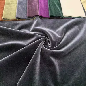 95%Polyester 5%Spandex Warp Knitting Liberty Fabric 280gsm Super Soft Sunshine Velvet For Dress