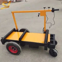 Déplaceur de panneaux de cloisonnement électrique robuste, véhicule de transport de panneaux de chantier à haute efficacité