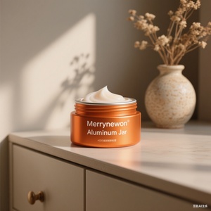 Merrynewon Hot Selling Wholesale Aluminum Jars Screw Cap Screen Printed Eco-friendly Cosmetic Packaging <b>for</b> Body Milk - Product Image 4