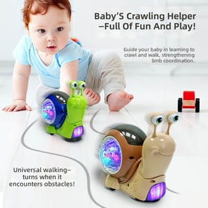 Giocattolo Elettrico a Forma di Lumaca con Ruote Universali, Evitamento Automatico degli Ostacoli, Suoni, Luci e Proiezioni, Divertente Giocattolo per Bambini - Product Image 2