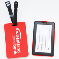 Étiquette de bagage en PVC personnalisée et créative avec motif de lettres, imperméable et écologique pour les voyages