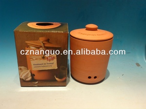 Tostador de Ajo de Terracota, Recipiente de Arcilla para Guardar Ajo, Tarros de Almacenamiento de Cerámica con Tapa para Vajilla de Cocina, Venta al por Mayor de Fábrica - Product Image 5