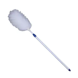 Durable Customized Long Handle Lambs Wool Duster Home Cleaning Duster