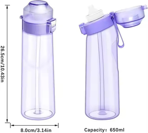 Biểu Tượng Tùy Chỉnh 650Ml Nhựa Tritan Phòng Tập Thể Dục Thể Thao Flavour Không Khí Hương Vị Trái Cây Hương Vị Uống Chai Nước Có Hương Vị Chai Với Hương Vị Pod - Product Image 3