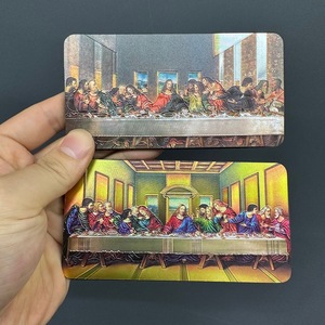 Aimant de réfrigérateur personnalisé La Cène, <span class=keywords><strong>cadeau</strong></span> religieux, boutique d'articles religieux, souvenir chrétien en gros, <span class=keywords><strong>cadeau</strong></span> de <span class=keywords><strong>Confirmation</strong></span> et de Baptême - Product Image 2