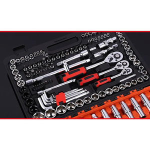 Juegos de herramientas personalizadas, llaves mecánicas completas profesionales, juego de llaves de 150 piezas, herramientas de reparación de automóviles - Product Image 6