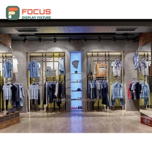 Latest Design Retail Outlet Metal Retail Shelving Concept Design Chain Clothing Store - Product Image 5