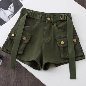 Ropa de trabajo de verano, pantalones cortos de mezclilla para mujer, versiones coreanas, pantalones cortos de baile de cintura alta adelgazantes, tendencia de moda corta y adelgazante - Product Image 4