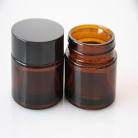 Pot en verre rose mat de luxe de 1oz 2oz cosmétique 5g 10g 20g 30g 50g 100g 1oz pot de crème en verre dépoli rose ambré avec couvercle