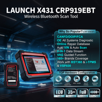 Escáner Bidireccional LAUNCH X431 CRP919EBT, Herramienta de Diagnóstico OBD2 Inalámbrica para Sistema Completo 2026 con Más de 35 Servicios, Código ECU, Prueba Activa