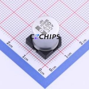 ตัวเก็บประจุอิเล็กโทรไลต์อะลูมิเนียมแบบ SMD รุ่น EMHS350ARA681MKE0S ขนาด D12.5xL13.5 มม. 680uF 20% 35V 636mA-120Hz - Product Image 1