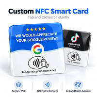 Support NFC programmable personnalisé avec QR code pour cartes-cadeaux Google Play, avis, réseaux sociaux, contrôle d'accès, carte de paiement en plastique