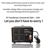 Convertisseur de Tension Monophasé ST-3000W 110V 220V (Élévateur) et 220V 110V (Abaisseur) pour Appareils Domestiques
