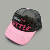 Casquette Trucker Utopia Club Personnalisée, Lot de 4 Casquettes Trucker Gorras en Maille Snapback Streetwear avec Logo Moto Graphique pour Hommes et Femmes