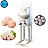 Mesin Pengolah Makanan Otomatis SK Baru, Bahan Stainless Steel, Efisiensi Tinggi, Kapasitas 300KG, 220V/380V, untuk Sayuran, Daging Babi, Sapi, Kambing, Bakso