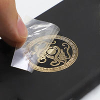 Impression personnalisée de logos 3D, étiquettes transparentes, étiquettes en vinyle avec feuille d'or bronze, autocollants de transfert métalliques UV pour boîtes, bouteilles, bougies, emballages
