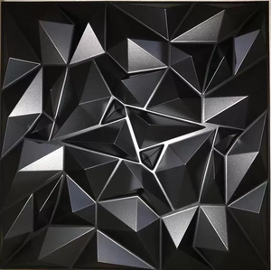 Panneau mural 3D en PVC diamanté 50x50cm, moderne, imperméable, ignifuge, avec design graphique pour l'intérieur des appartements, du commerce et de la maison - Product Image 4