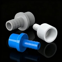 Raccord de réduction en PVC pour tuyau souple, connecteur pagode pour raccordement de tuyaux souples à rigides dans les systèmes d'irrigation, d'aquarium et d'eau