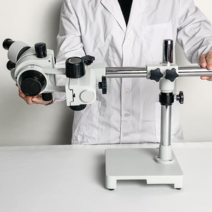 Murzider cánh tay duy nhất bùng nổ đứng Ống nhòm <span class=keywords><strong>Stereo</strong></span> 7x-45x cánh tay duy nhất bùng nổ đứng kính hiển vi với vòng ánh sáng MSD203-B - Product Image 3