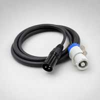 Câble d'extension d'alimentation 3C x 2,5 mm PowerCON vers XLR 3 broches DMX pour studio TV, scène et événements