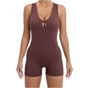 2026 Custom One Piece Bodysuit Spandex/Nylon Solid Quick Dry Sexy <b>Rompers</b> <b>Women</b> Backless Jumpsuit Outfit Hot Sports - Product Image 1