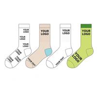 Chaussettes de Pilates en coton biologique tricoté, écologiques, antibactériennes, respirantes, pour le yoga et la danse, avec design personnalisé du dessous