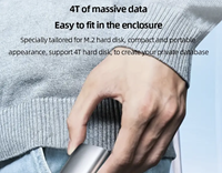 M.2 NVME PCIE SSD untuk USB 3.2 Tipe C SSD eksternal Solid State Hard Disk Drive casing penutup Aluminium