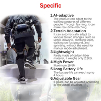 Exosquelette robotique électrique de rééducation IA pour l'assistance à la marche, à l'escalade et aux activités sportives pour adultes et personnes âgées