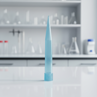 Embouts de pipette en plastique PP 10ul 200ul 1000ul, fournitures de laboratoire, jetables, stériles, transparents, bleus, jaunes, embouts de pipette filtrants