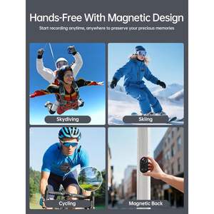 Cámara de Acción GO9 4K con Conectividad WiFi, Estabilización de Imagen, Sumergible hasta 30 m, para Deportes y Actividades al Aire Libre - Product Image 6