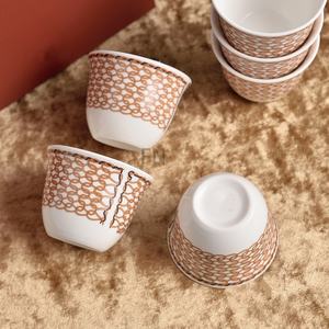 Juego de Té y Café Familiar de Porcelana de Hueso de Cerámica Ecológica de 6 Tazas y 6 Platos, Gran Venta - Product Image 3