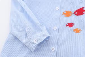 Camisas de Manga Larga para Niña, Estampadas, de Algodón, con Diseño de Peces, Compresión Refrescante, de un Proveedor Chino - Product Image 5