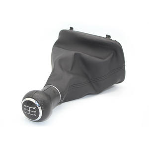 Poignée de levier de vitesses manuelle Audi C5 A6 en cuir noir, 5 ou 6 vitesses, design ergonomique - Product Image 2