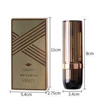 Rouge à lèvres mat vegan, imperméable, longue tenue, maquillage des lèvres, rouge à lèvres liquide crème rouge, haute pigmentation, beauté