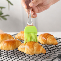 Pinceau à pâtisserie en silicone haute température résistant au revêtement brosse à huile de cuisson de qualité alimentaire brosse à badigeonner de cuisine brosse de cuisson/outil/gadget
