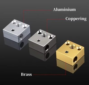 Bloc chauffant MK8 pour Ender 3 Pro / <span class=keywords><strong>V2</strong></span> / Ender 5 / <span class=keywords><strong>CR10</strong></span>, bloc chauffant Hotend, pièces de rechange pour imprimante 3D - Product Image 1