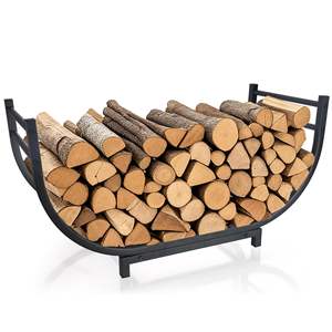 Soporte de almacenamiento de madera personalizado al por mayor estante de leña fácil interior de <span class=keywords><strong>metal</strong></span> para exteriores a la venta - Product Image 1