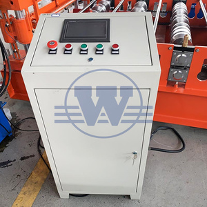 เครื่องทำกระเบื้องโลหะเคลือบอัตโนมัติ เครื่องขึ้นรูปลอนหลังคาเหล็กชุบสังกะสี เครื่องทำแผ่นหลังคา - Product Image 5