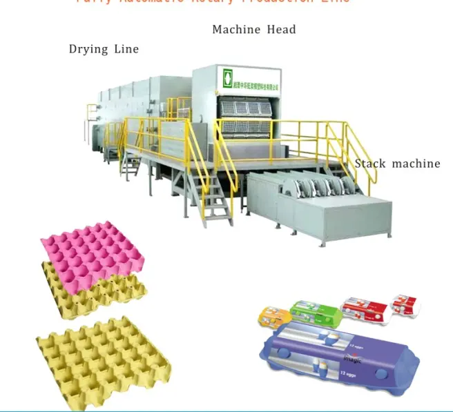 Low Investment High Profit Business Recycle Paper Making Machine For Egg Trays Full Automatic Egg Tray Machine