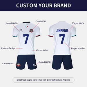 Schnell Trocknende Atmungsaktive Fußballtrikots Großhandel Hersteller Maßgeschneiderte Fußballtrikots Günstige Sublimations-Fußballtrikot-Sets - Product Image 3