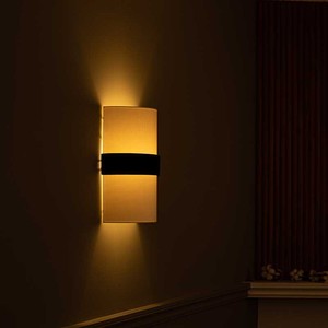 Modern Minimalist Diamond Patterned Fabric Wall Lamp Beige H600 D330 Wall Mounted Living Room Villa <b>Corridor</b> <b>Lighting</b> Fixture - Product Image 4
