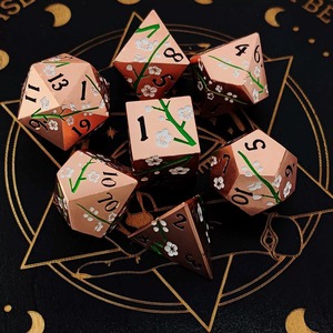 Custom Logo 16mm Polyhedron Transparent Resin & Zinc Alloy <b>Dice</b>-Options for DND & Board Games - Product Image 3