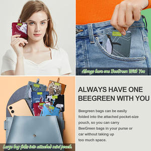 Custom Colorful Eco Friendly Recycled Nylon Waterproof Grocery <b>Bags</b> Reusable <b>Foldable</b> <b>Shopping</b> <b>Bags</b> - Product Image 4