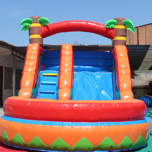 Maison de rebond gonflable toboggan blanc maison de rebond gonflable avec équipement de jeu d'eau de souffleur d'air pour enfants et adultes - Product Image 2