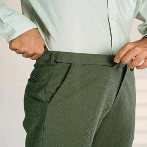 Pantalon chino pour hommes en coton stretch personnalisé Fabricant de pantalons chino kaki pour hommes Pantalon chino slim pour hommes - Product Image 4