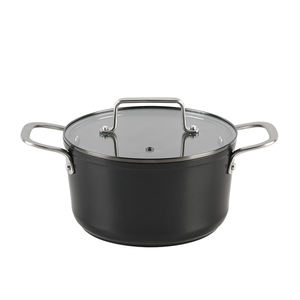 Ollas de sopa antiadherentes de aluminio, sartenes de cocina casera de diseño clásico con <span class=keywords><strong>tapa</strong></span>, Fondo de inducción <span class=keywords><strong>para</strong></span> estufa de Gas y cocina de inducción - Product Image 1