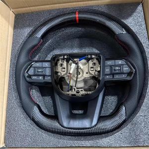 Volante Mejorado Modificado de Cuero y Fibra de Carbono para Toyota <span class=keywords><strong>Corolla</strong></span> LC300 Hilux Fortuner Land Cruiser <span class=keywords><strong>GR</strong></span> - Product Image 1