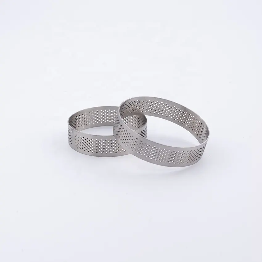Food Grade Stainless Steel Mousse Ring Perforated Stainless Steel Cake Mould